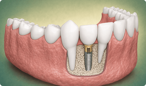 Single Dental Implant + Bone Graft (1)